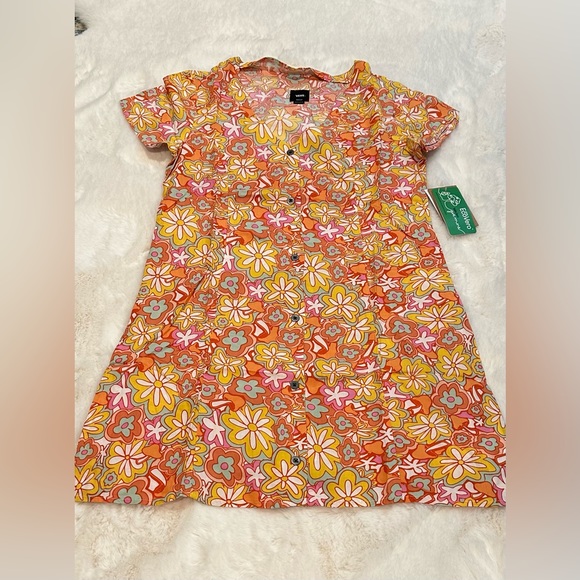 VANS Resort Floral Womens Short Dress - Picture 9 of 12
